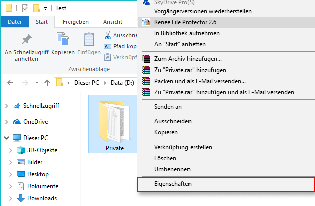 Ordner mit Passwort schützen unter Windows IT Beratung