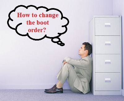 how to change the boot order