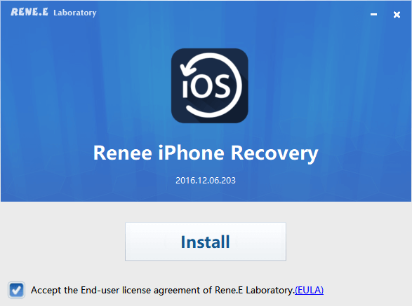 Herunterladen und installieren renee iPhone Recovery