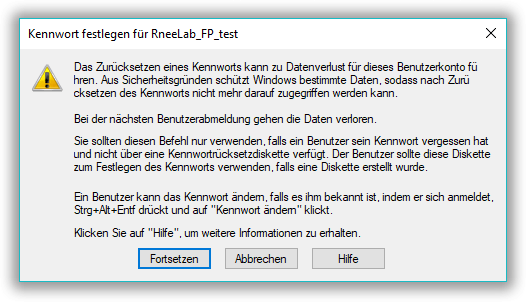 Windows Passwort ändern, ohne Passworteingabe - Rene.E Laboratory