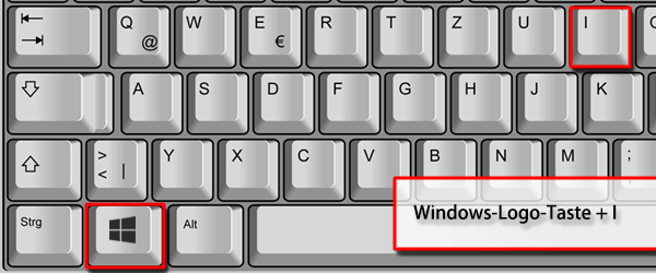 Windows_Logo_Taste+I drücken