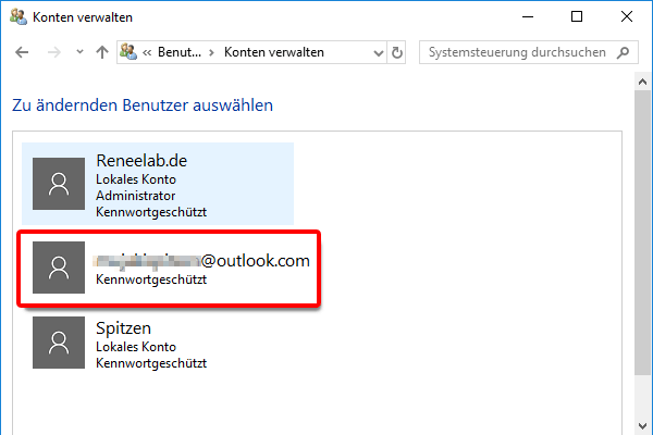 Das Primäre Konto Kann Nur Entfernt Werden Anleitung: Windows 10 Microsoft Konto entfernen - Rene.E Laboratory