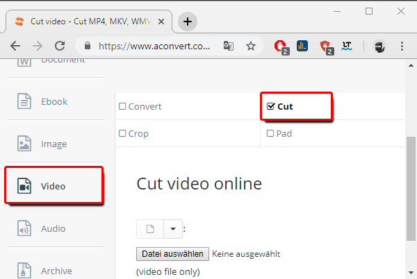 Video schneiden online _Video_Cut