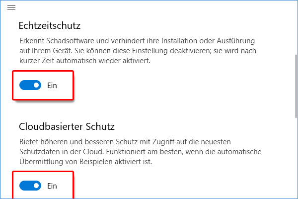 Windows Sicherheit deaktivieren