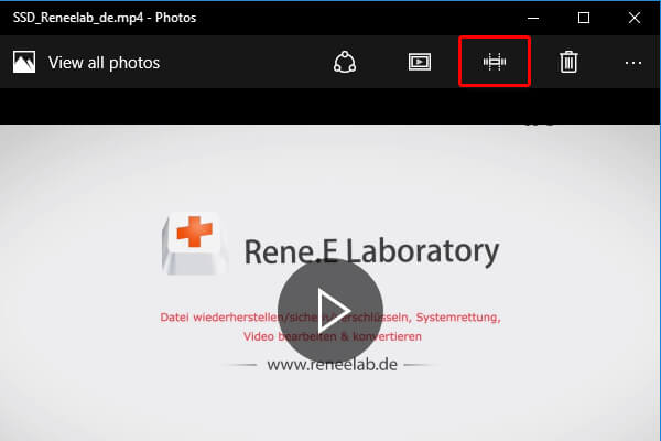 mit Fotos bei Windows 10 Video schneiden