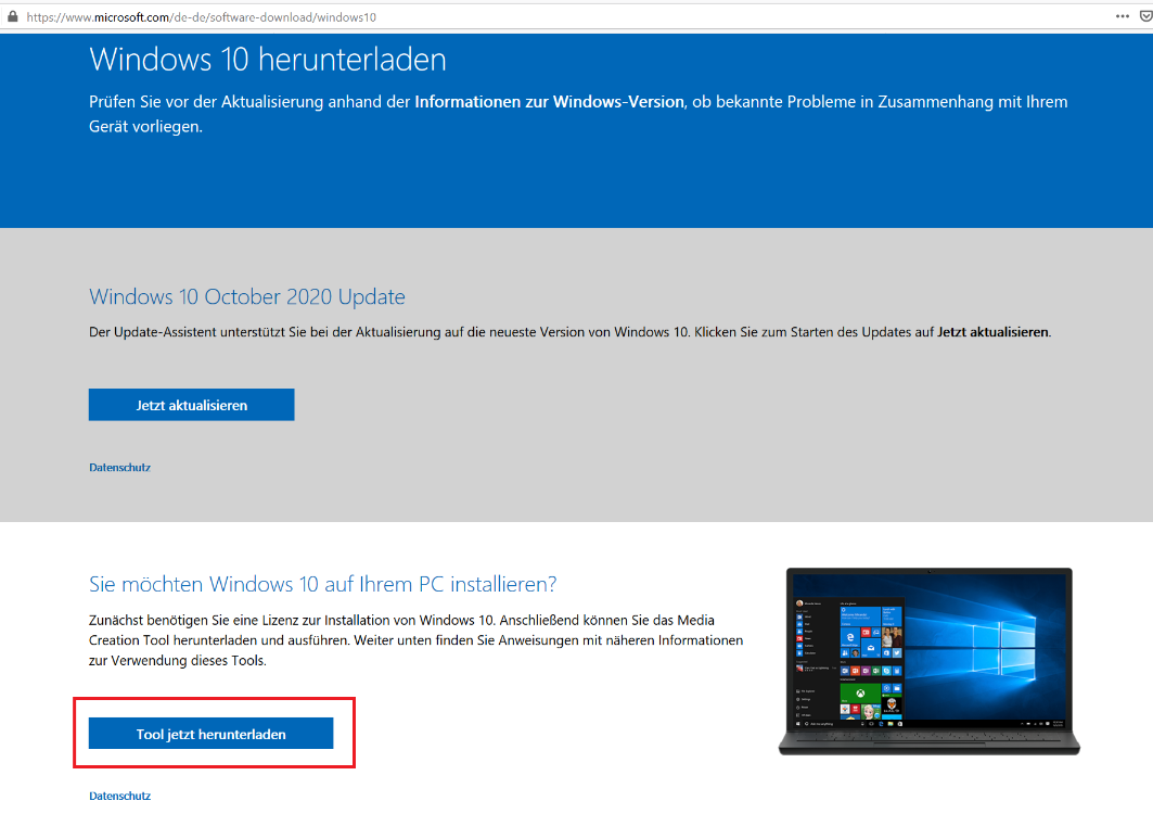 Fehlermeldung beim Windows Update System reservierte Partition konnte nicht aktualisiert werden